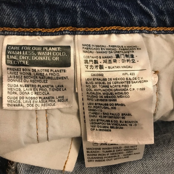 LEVI’S Premium Denim 510 S High Rise Raw Hem Medium Wash Straight Leg Je… - Picture 11 of 14